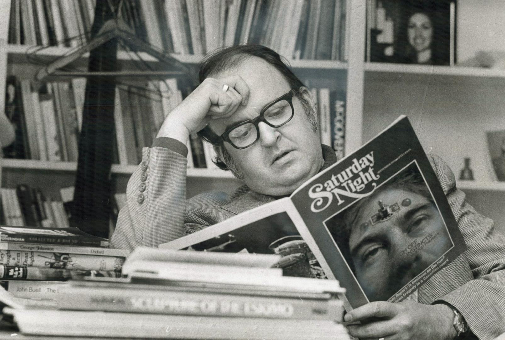 Robert Fulford, editor of Saturday Night magazine