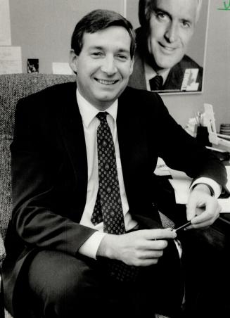 Going places: Forty-one-year-old Doug Frith, above, is getting good marks for his recent track record, which includes his incisive questioning about the Tories' involvement in the Oerlikon scandal