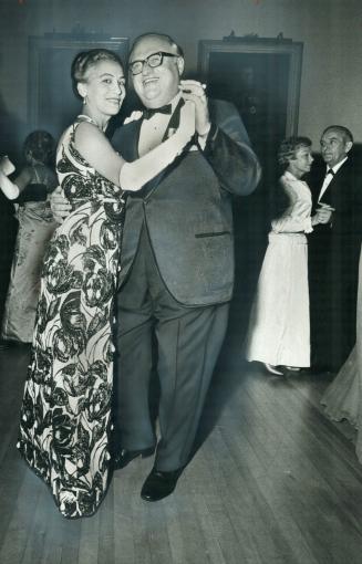 Former Toronto mayor, Philip Givens, freshman Liberal MP for York West, danced with his wife, Min