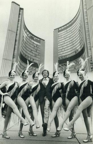 Godfrey gets a kick out of the Rockettes