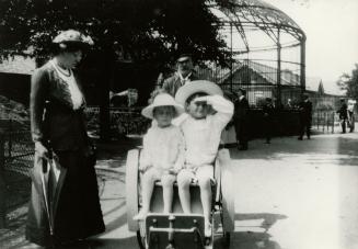 Denis and Adrian Conan Doyle at London Zoo, July 1914