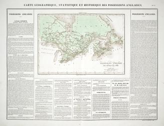 Carte Geographique, Statistique et Historique des Posessions Anglaises
