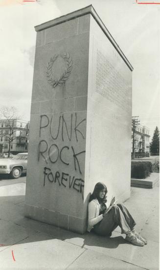 War memorial at Forest Hill Collegiate has been marred by vandals with the words Punk Rock Forever