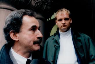 Martin Kruze (r) with Detective Dave Tredrea