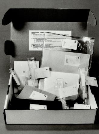 Rapist-catching kit: A box full of materials and instructions for doctors examining rape victims has been credited with raising the conviction rate of their assailants to 70 per cent