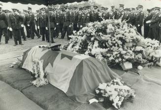 Metro police at September funeral of Constable Henry Snedden, slain while attempting an arrest
