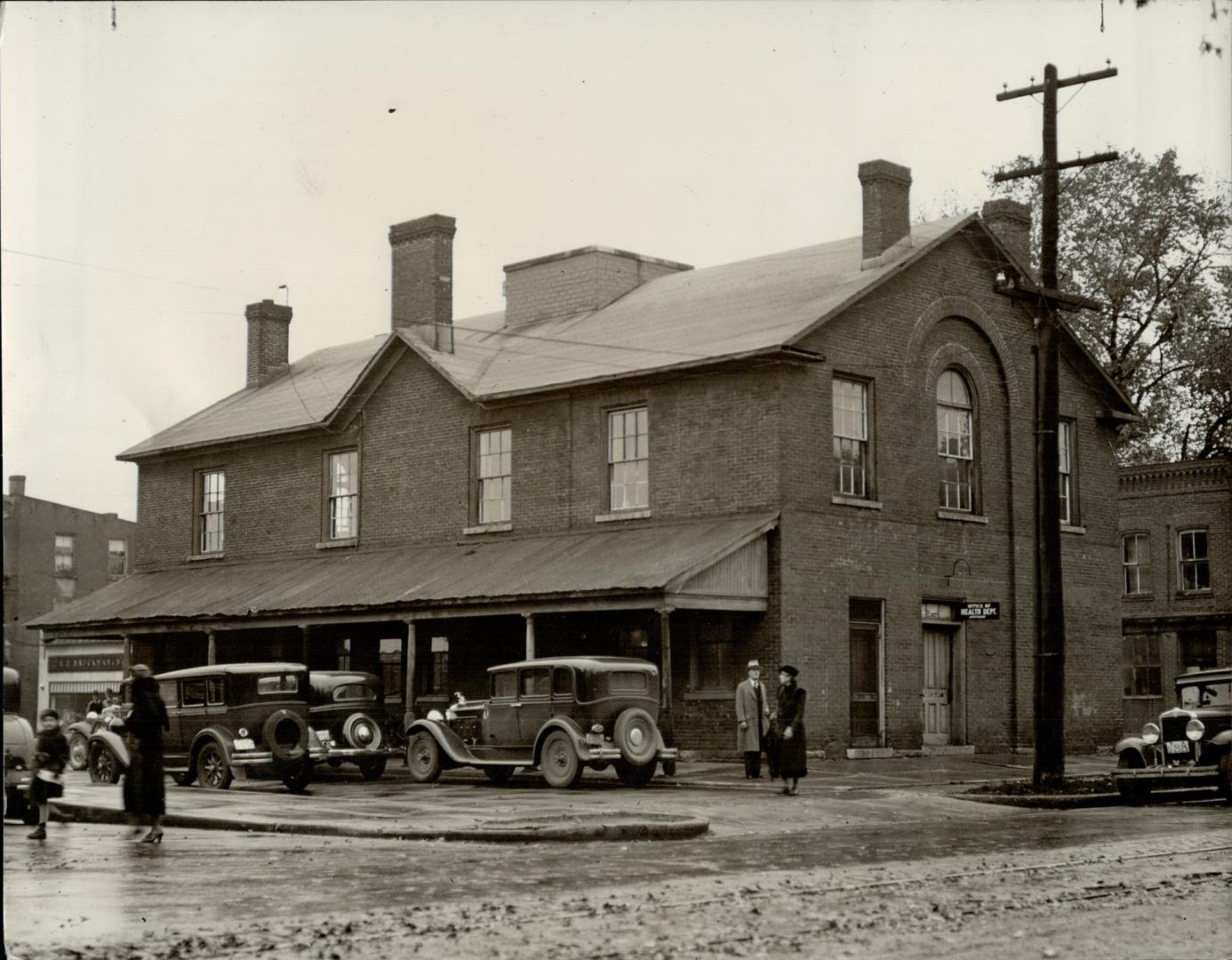 Where Vermilyea remanded on murder charge - The police building in Belleville, Ont