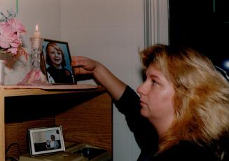 Ruth Windebank, mother of murder victim Andrea Atkinson, has set aside a part of her new home for a picture of the girl