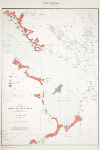 Map of the Coasts of Hudson Strait and Ungava Bay Districts of Franklin and Ungava