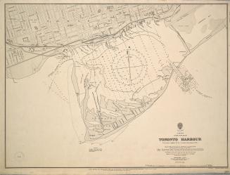 Canada Lake Ontario Toronto Harbour from plans supplied by the Canadian Government, 1906