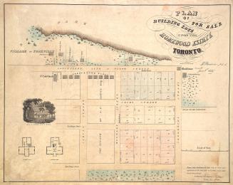 Plan of building lots for sale upon the Homewood estate, Toronto
