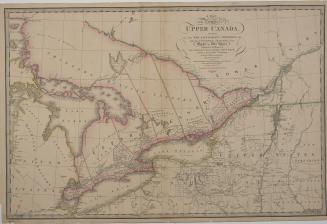 A map of the province of Upper Canada describing all the settlements and townships &c. with the countries adjacent from Quebec to Lake Huron