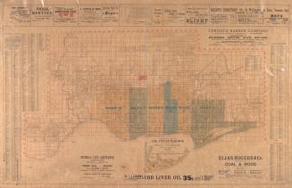 Correct map of the City of Toronto published for the Toronto City Directory