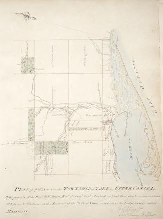 Plan of 916 1/4 acres, in the Township of York in Upper Canada