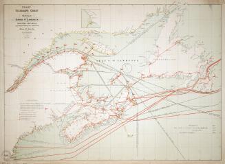 Coast telegraph chart of the Gulf and lower St. Lawrence and Maritime Provinces 