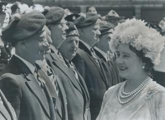 It's the moment supreme for the veterans as they meet the Queen Mother