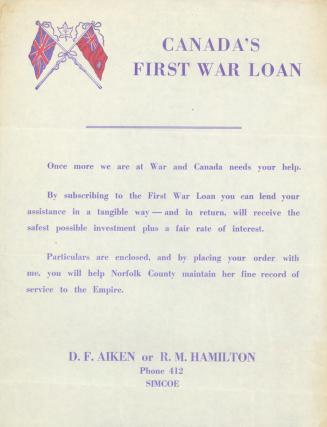 Canada's first war loan