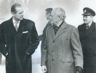 Prince Philip got a warm welcome to frosty Metro from former Governor-General Roland Michner when he arrived yesterday at Downsview Airport. The Princ(...)