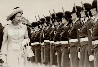 HX 2 - The Ladies Carried Guns - perhaps for the first time the Queen inspected a guard of honour that included female members of the Canadian Armed F(...)