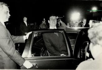 Prince in Peterborough, Prince Andrew arrives in Peterborough last night to visit his former college