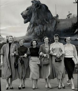 Six of the girls are shown during recent London engagement