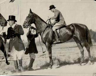 His Royal highness astride kildare at fox hunt