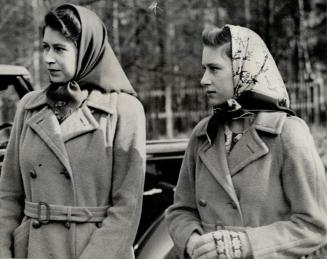 Princesses attend tree planting ceremonies, Princess Elizabeth (left) and Princess Margaret Rose arrive at Windsor great park, england, to attend the (...)