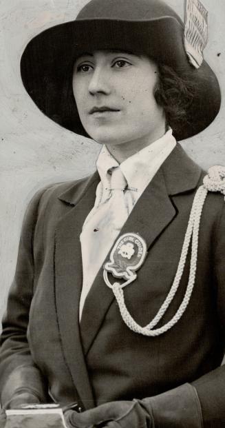 Daughter of the Earl and Countess of Strathmore, Scotland taken a keen interest in the Girl Guide movement