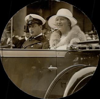 Prince George and Mrs. W.D. Ross during the visit of the royal brothers to Toronto