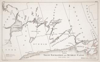 Map showing Trent navigation and Murray Canal