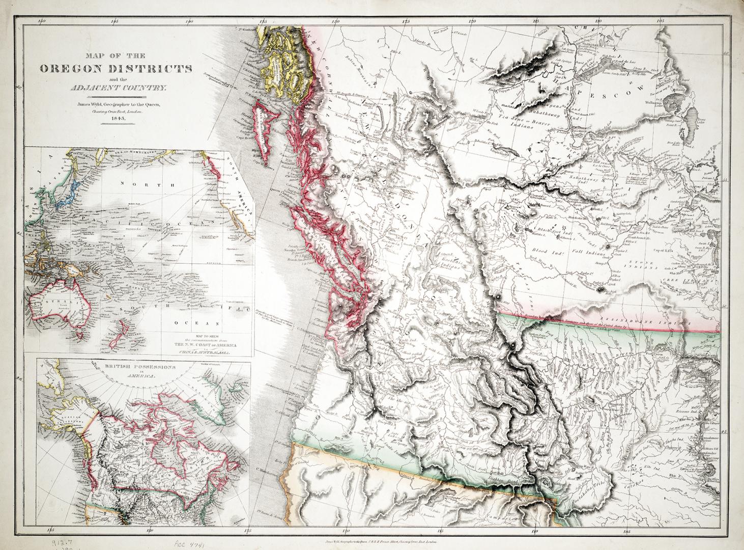 Map of the Oregon Districts and the adjacent country