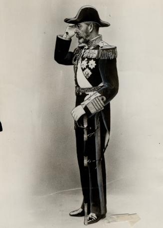 King George V in full dress uniform of admiral of the fleet