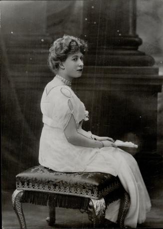 Photograph of Princess Mary, especially taken for reproduction on the gift boxes which she sent to the troops in France