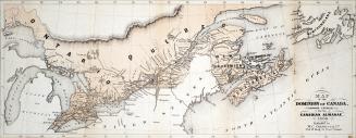 Map of the Dominion of Canada, engraved expressly for the Canadian Almanac, 1868