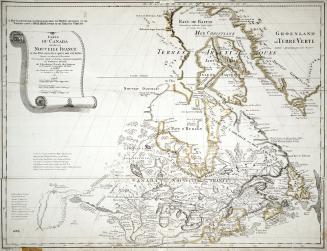 Carte du Canada ou de la Nouvelle France de des découvertes qui y ont été faites