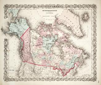 Northern America. British, Russian & Danish possessions in North America