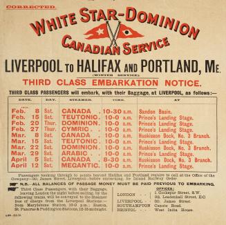 White Star-Dominion Canadian Service