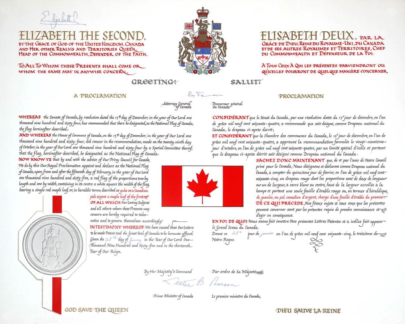 Canadian Flag. Canada coat of arms. 