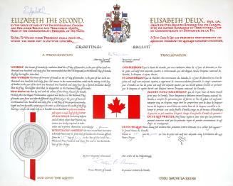Canadian Flag. Canada coat of arms. 