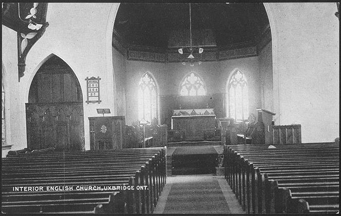 Interior English Church, Uxbridge Ontario