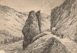 Great Bluff on the Thompson River, Rocky Mountains (British Columbia)