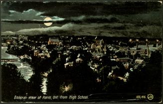 General view of Paris, Ontario from High School