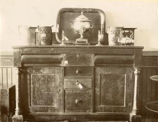 Canadian Historical Exhibition, 1899, Victoria College, sideboard