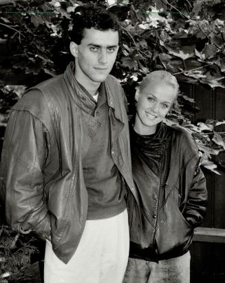 Start of a new life. World-ranked butterfly and freestyle swimmer Marcel Gery, who defected from Czechoslovakia last week, poses outside the home of a(...)