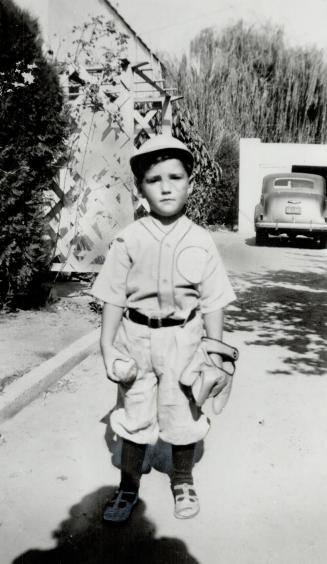 Pat Gillick: Left, as a child in California wearing his glove on the wrong hand for the photographer