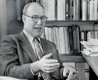 James Gillies, considered a candiate for the finance minister's job in a Conservative government, says full employment is his party's basic economic goal. He holds a doctor's degree in economics