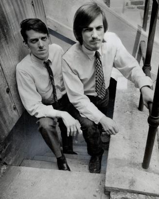 Underground publishers Doug Fetherling (left) and Dave Godfrey
