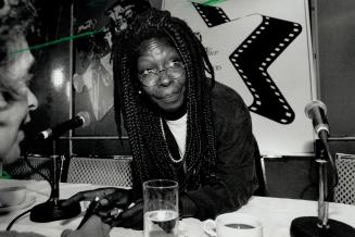 Whoopi Goldberg was her animated self at press conference yesterday