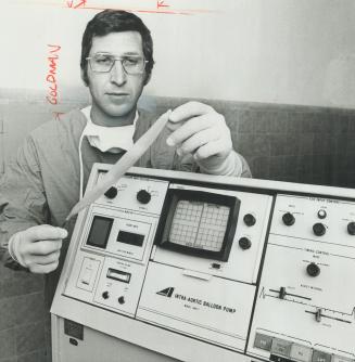 Dr. Bernard Goldman, surgeon in charge of the balloon pump at Toronto General Hospital, says the device ''allows us to work safely on patients who jus(...)