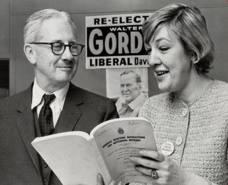 Nancy Durpee here from Ottawa to help her boss: Walter Gordon's private secretary will be in Toronto until election day